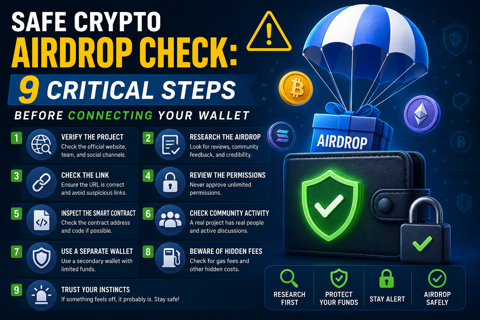 Cover image for article: Safe Crypto Airdrop Check: Complete Guide Before You Claim